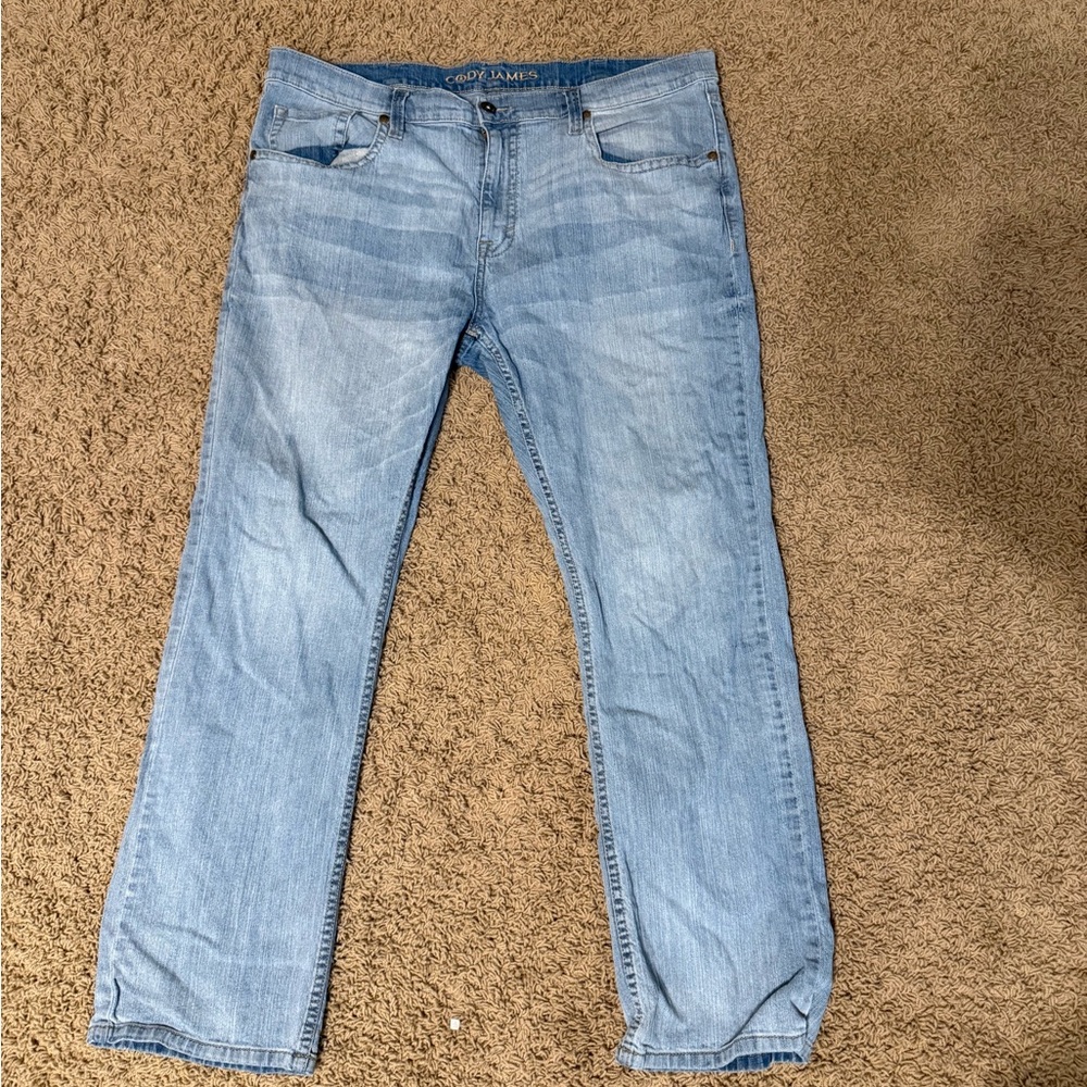 Blue Relaxed Fit Jeans with Lived-In Look
